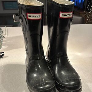 Hunter Short Classic Black Waterproof Boots